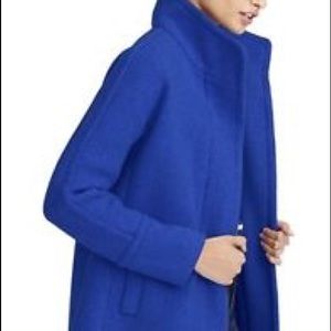 J Crew Blue Cocoon Coat 6